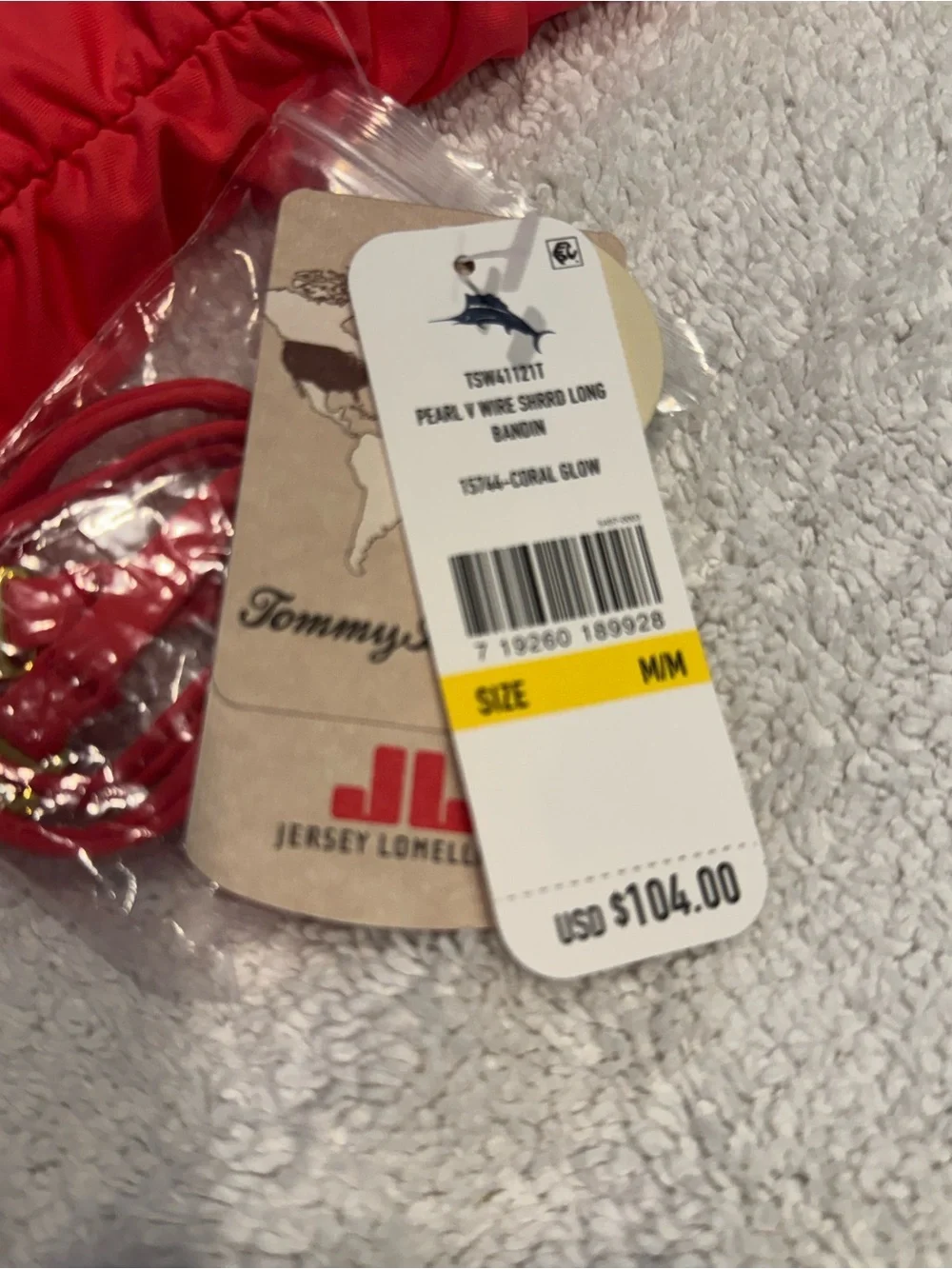 Tommy Bahama Coral Glow Swim Top with Removable Straps